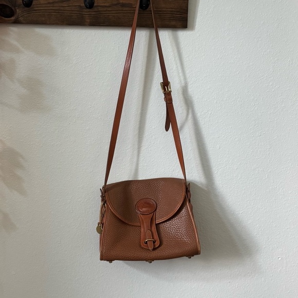 Dooney & Bourke Brown Leather Crossbody Bag with Coin Pouch - Picture 4 of 12